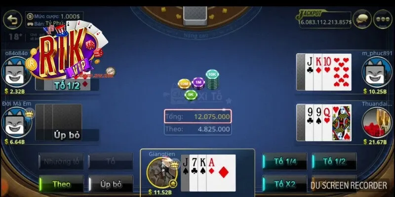 Các đối tác uy tín có tại sảnh Casino Rikvip 