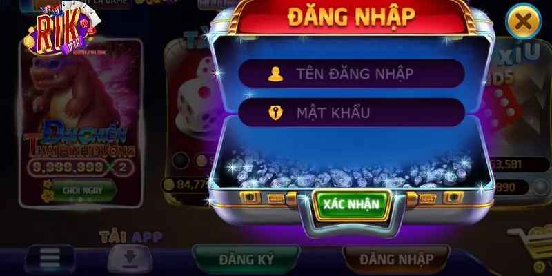 Các bước đăng nhập Rikvip chi tiết